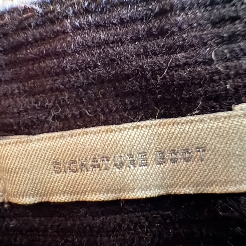 Talbot's black corduroy pants, Classic bootcut, 2P - Picture 4 of 7